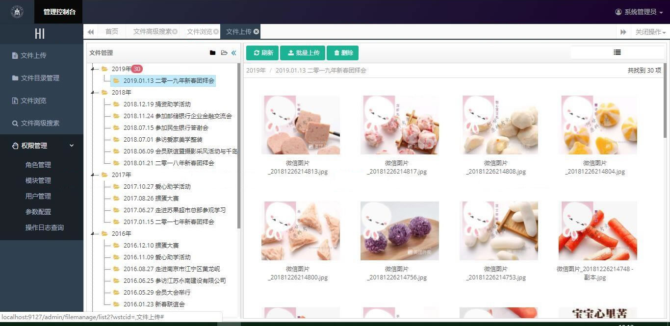 网盘系统/素材管理系统/文件管理系统/档案管理系统